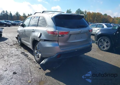 2015 Toyota Highlander Limited V6 from USA, damaged, VIN 5TDDKRFH0FS114972
